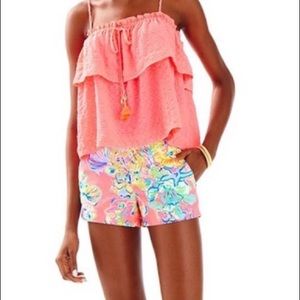 LILY PULITZER Mays Top in Hot Pink Size XS